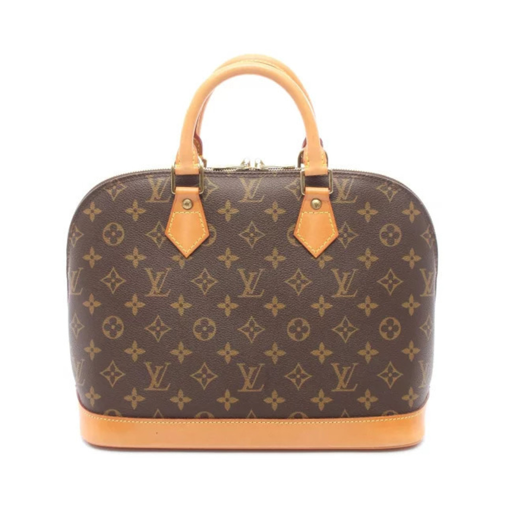 Louis Vuitton Alma handbag canvas leather Monogram brown